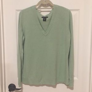 New York & Co. Mint V-Neck Sweater - Sz XL
